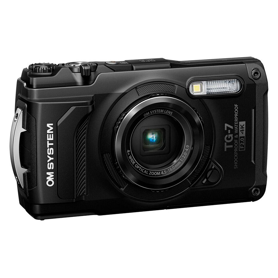 Câmera compacta Olympus Tough TG-7 à prova d'água (PRETO)