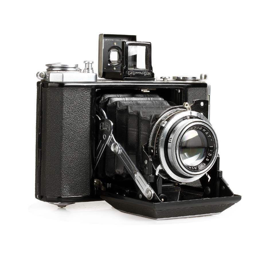 Câmera analógica médio-formato Zeiss Ikonta 521/16 com lente Novar-Anastigmat 75mm f3.5 - Decoração