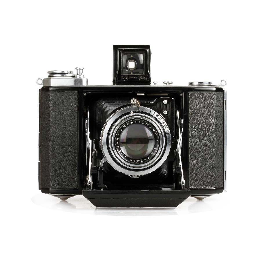 Câmera analógica médio-formato Zeiss Ikonta 521/16 com lente Novar-Anastigmat 75mm f3.5 - Decoração