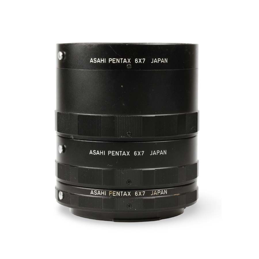 Kit de tubos extensores Asahi Pentax 6x7 com 3 peças - USADOS