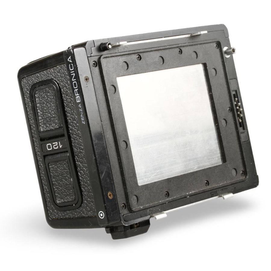 Câmera analógica médio formato Zenza Bronica ETRS + 75mm f2.8 + 105mm f3.5 + magazine extra - USADO