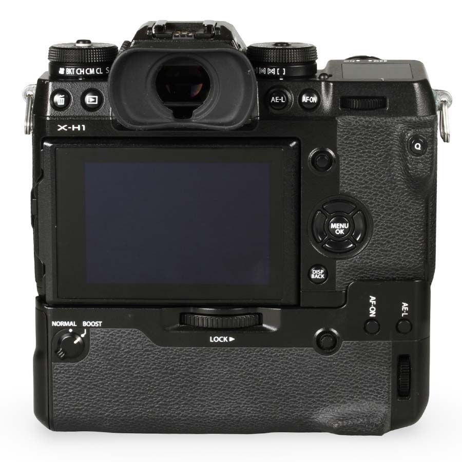 Câmera mirrorless Fujifilm X-H1 (com battery grip) - USADO (352 disparos)