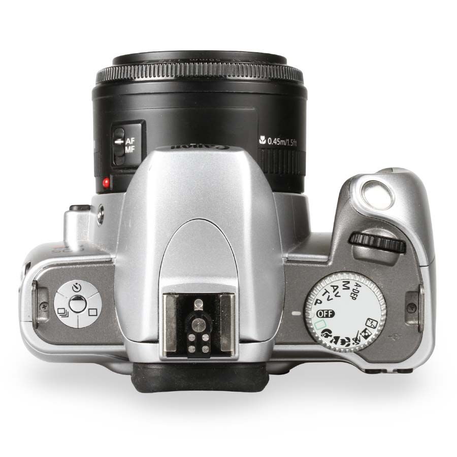 Câmera analógica 35mm Canon EOS Rebel Ti com 50mm f1.8 II - USADO