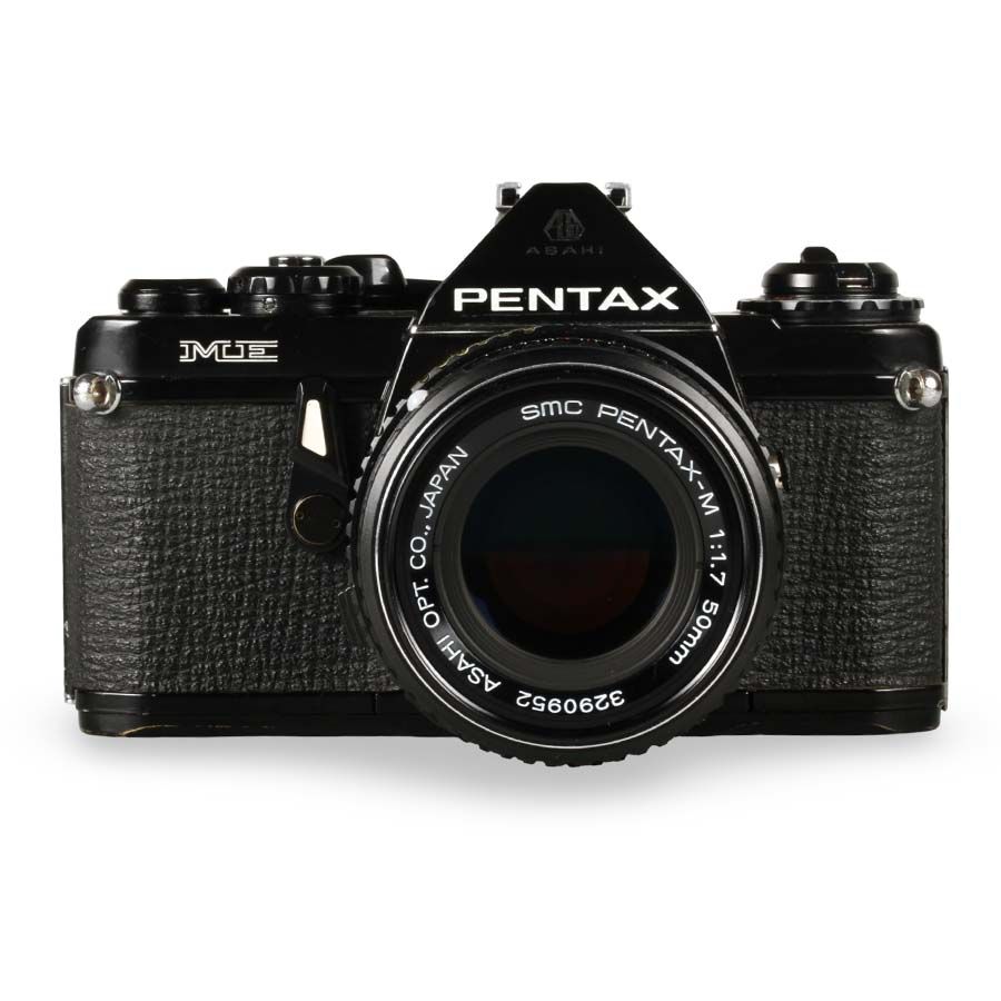 Câmera analógica 35mm Pentax ME com lente 50mm f1.7 - USADO