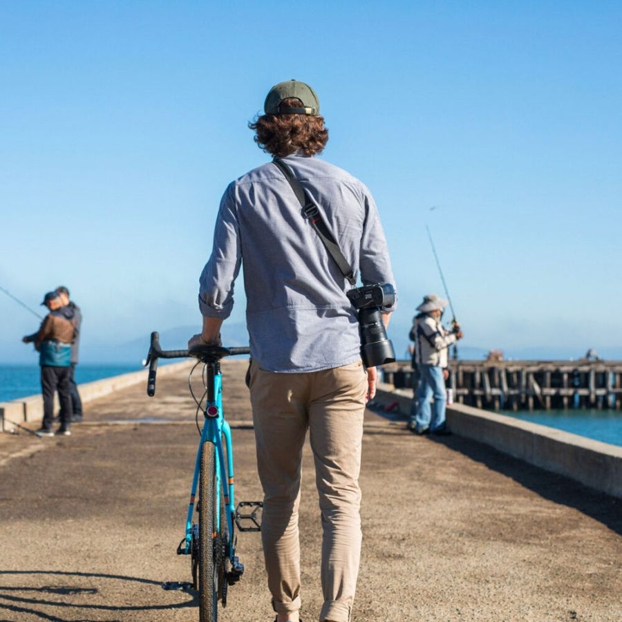 Alça de pescoço Peak Design Slide SL-BK-3 com sistema de liberação rápida (PRETO)