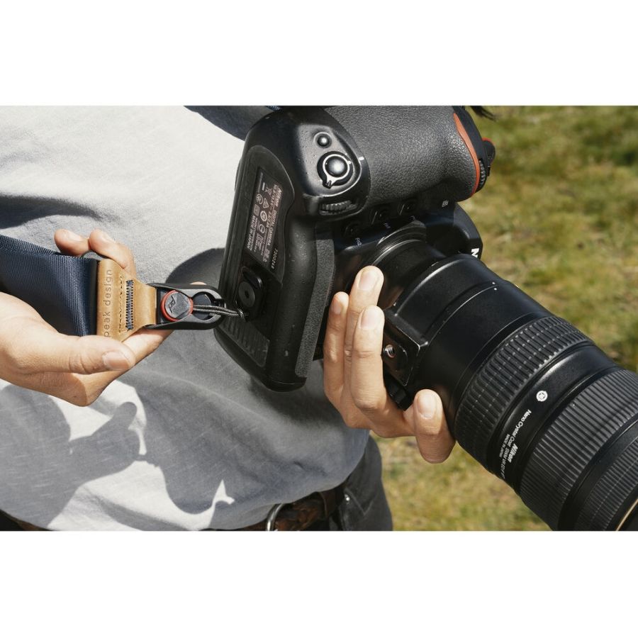 Alça de pescoço Peak Design Slide SL-BK-3 com sistema de liberação rápida (PRETO)