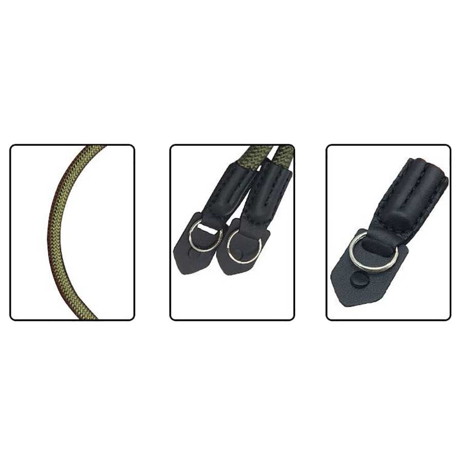 Alça de pescoço YD387 em nylon trançado para câmera (VERMELHO)