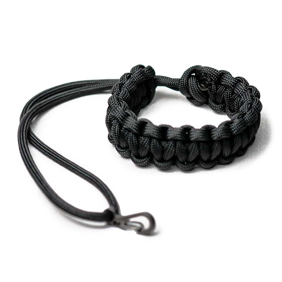 Pulseira Mohave Cord Paracord 550 para câmera fotográfica - Preto