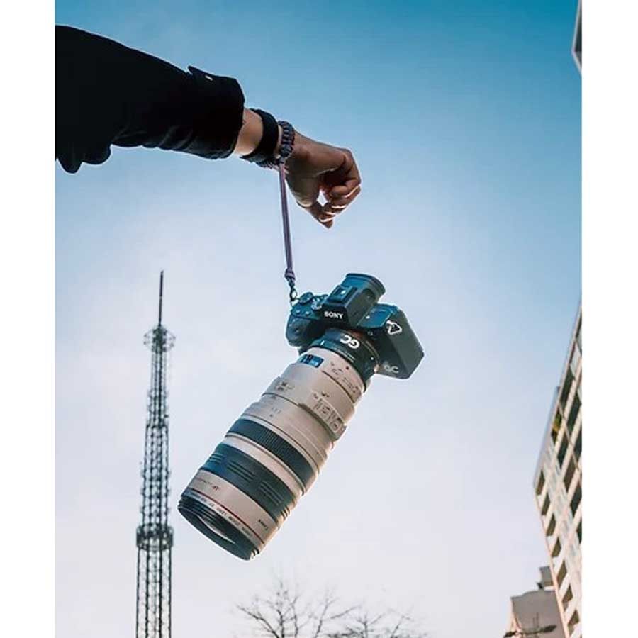 Pulseira Mohave Cord Paracord 550 para câmera fotográfica - Coral