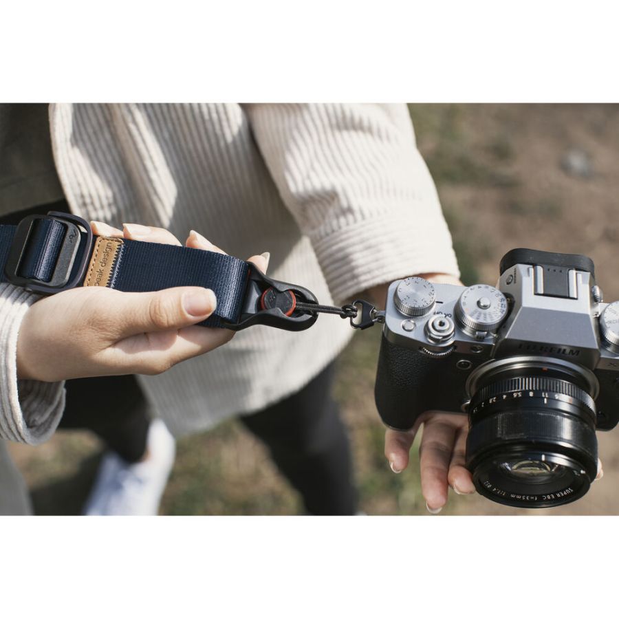 Alça de pescoço Peak Design Slide Lite SLL-MN-3 com sistema de liberação rápida (AZUL)