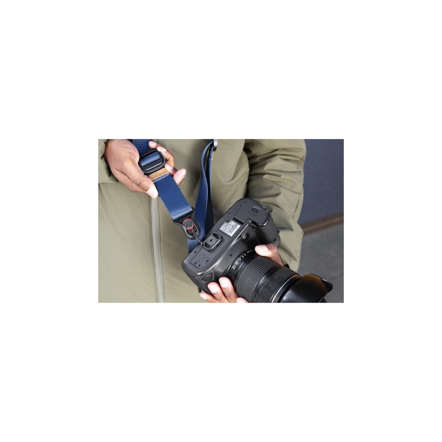 Alça de pescoço Peak Design Slide Lite SLL-MN-3 com sistema de liberação rápida (AZUL)