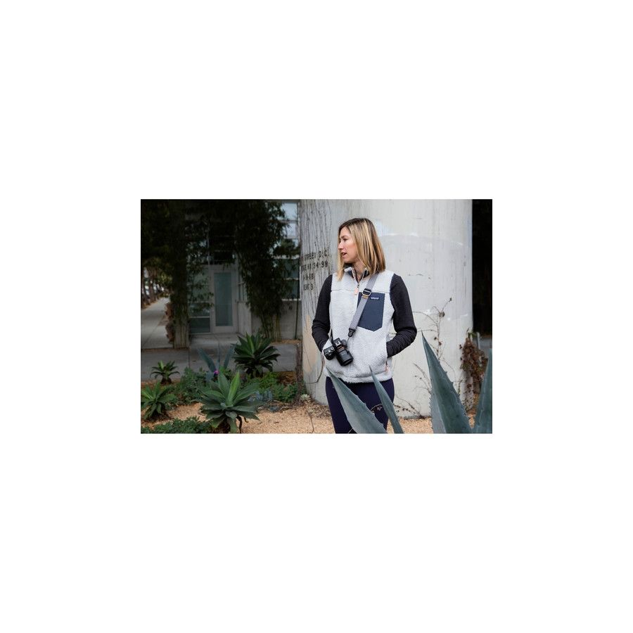 Alça de pescoço Peak Design Slide Lite SLL-AS-3 com sistema de liberação rápida (CINZA)