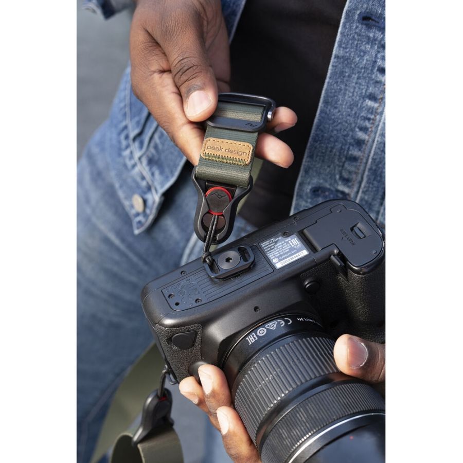 Alça de pescoço Peak Design Slide Lite SLL-AS-3 com sistema de liberação rápida (CINZA)