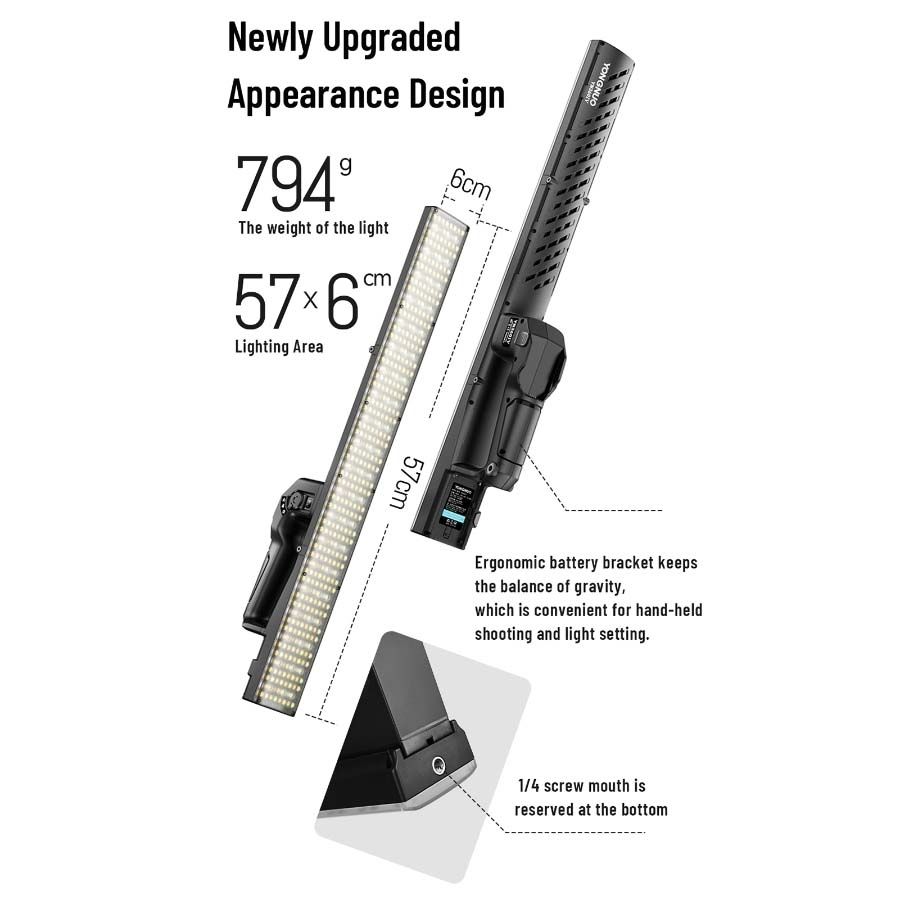 Bastão de LED multicolor RGB Yongnuo YN360IV (com fonte de alimentação)