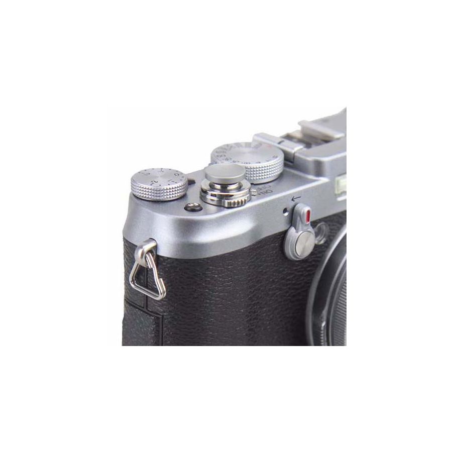 Botão côncavo para disparador de câmera - PRATA