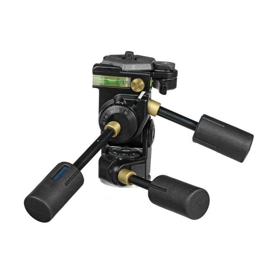 Cabeça Pan-Tilt de três eixos Manfrotto 229 3D Super Pro - Suporta até 12 kilos