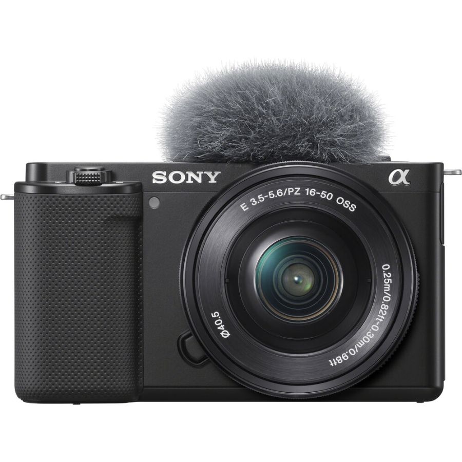 Câmera mirrorless Sony ZV-E10 com lente PZ E 16-50mm OSS