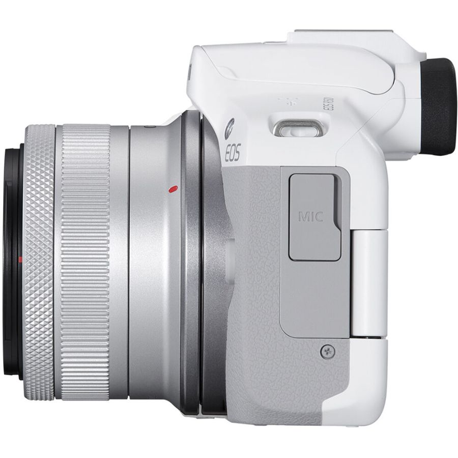 Câmera mirrorless Canon EOS R50 com RF-S 18-45mm IS STM (BRANCO)