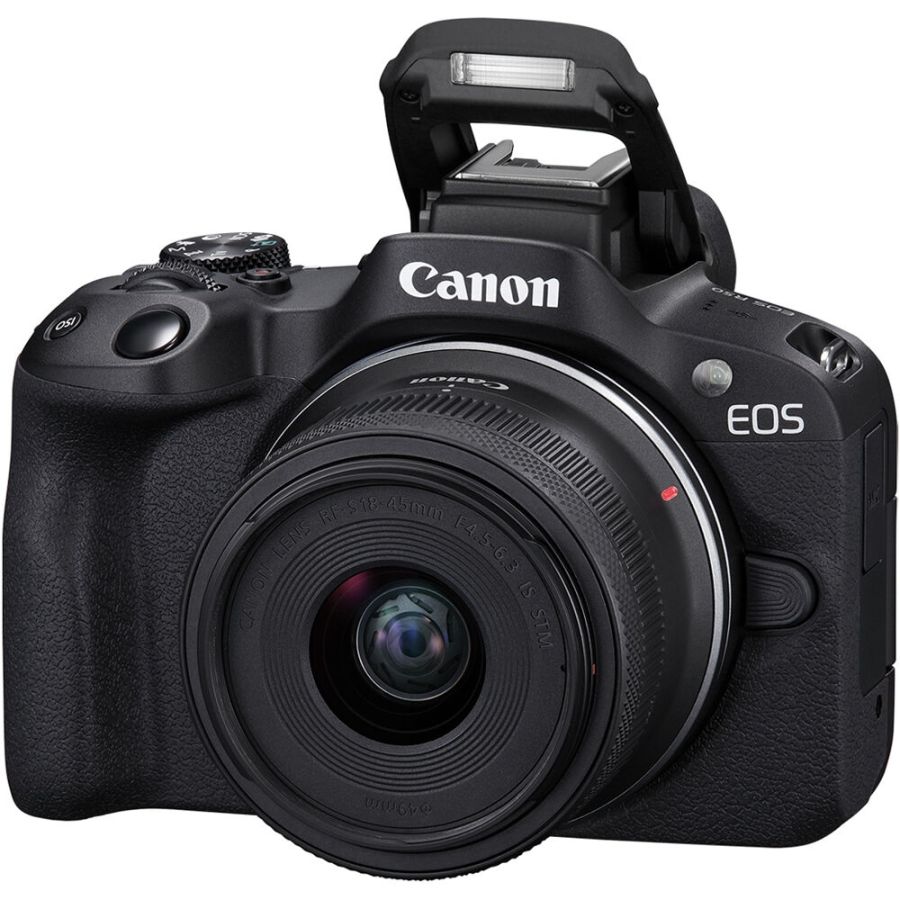 Câmera mirrorless Canon EOS R50 com RF-S 18-45mm IS STM