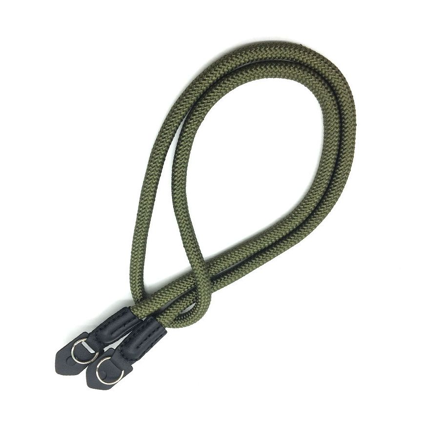 Alça de pescoço YD387 em nylon trançado para câmera (VERDE OLIVA)