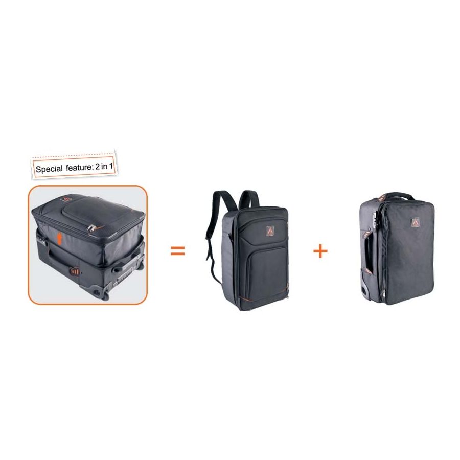 Mala 2 em 1 e-image Transformer M10 EB-0935 com rodas