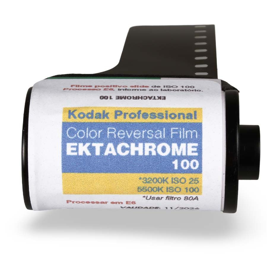 Filme fotográfico 35mm Kodak Ektachrome ISO 100 Colorido Positivo 36 poses (REBOBINADO)