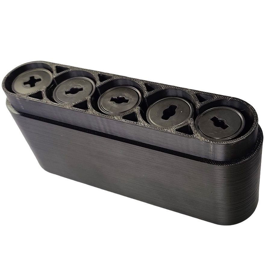 Estojo de plástico TD-120A para 5 rolos de filme 120