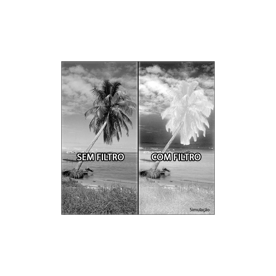 Filtro infravermelho (R72) Hoya 49mm