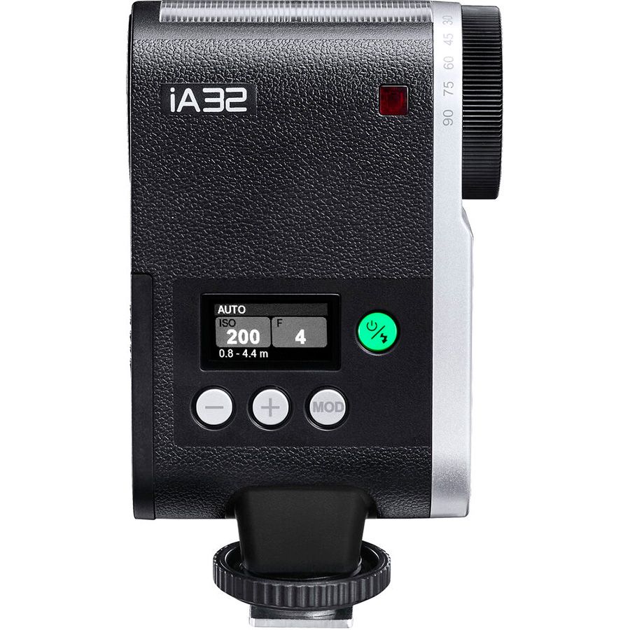 Flash retrô Godox iA32 para câmeras fotográficas