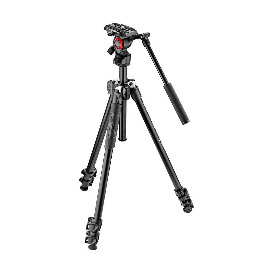 Tripé Manfrotto MK290LTA3-V (Kit 290 Light com cabeça MVH400AH)