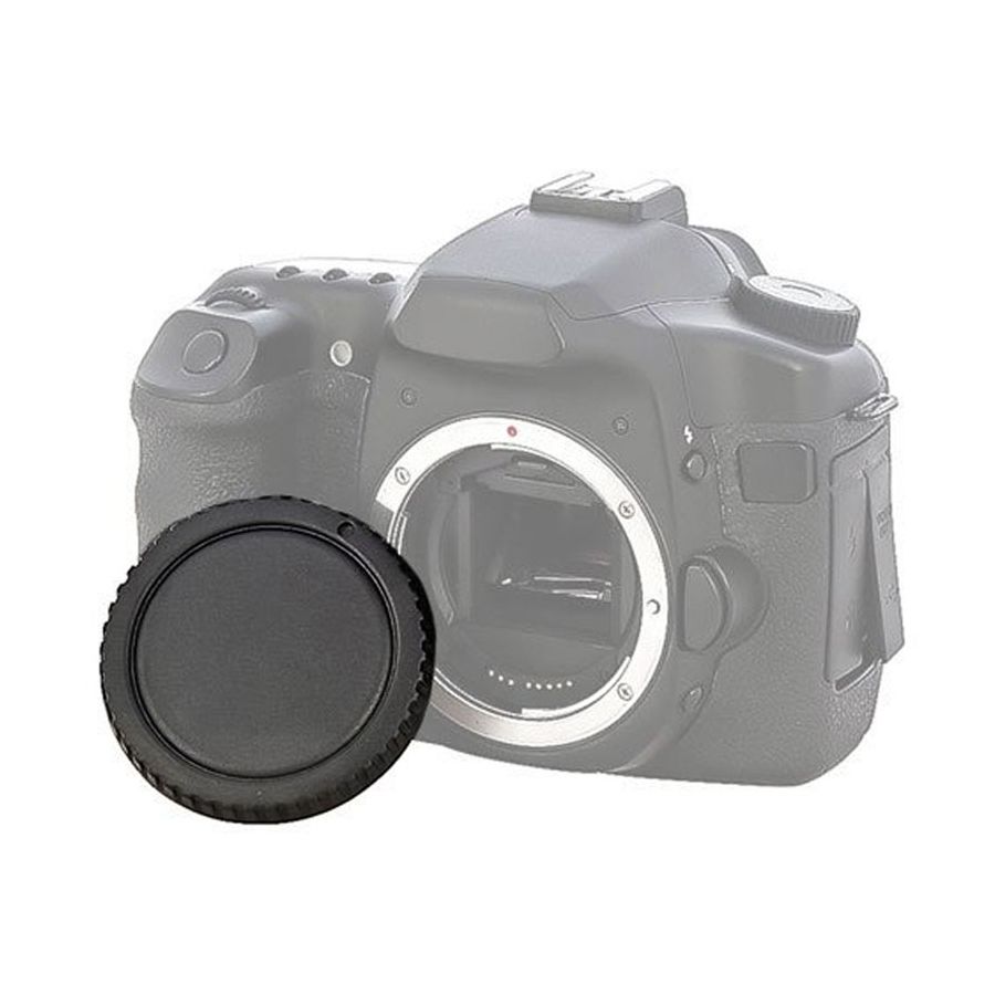 Kit com tampas de proteção (traseira da lente + corpo da câmera) para sistema Canon EF / EF-S (sem logo)