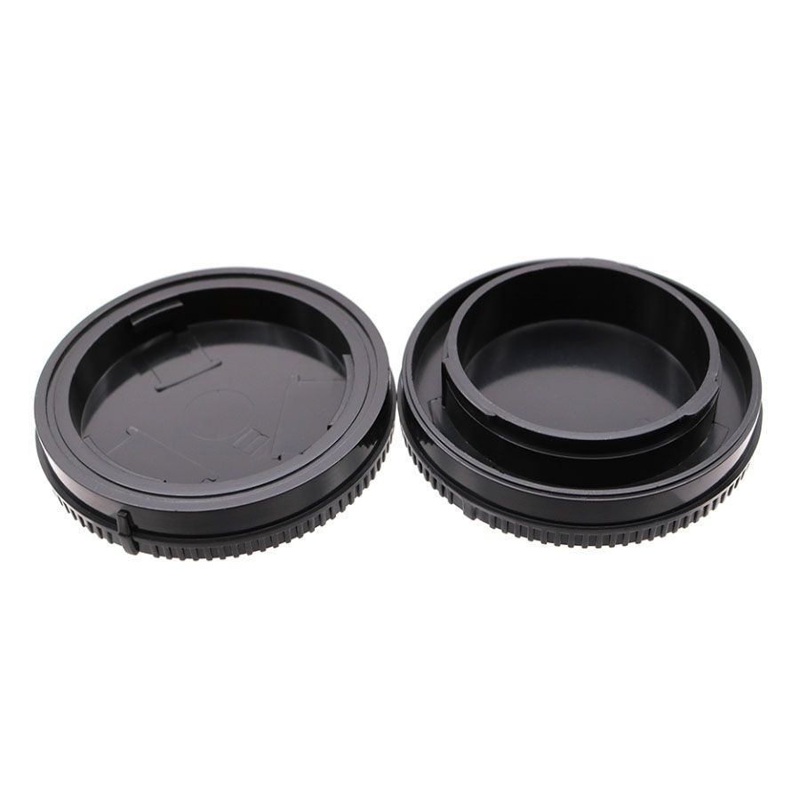 Kit com tampas de proteção (traseira da lente + corpo da câmera) para sistema Sony E (sem logo)