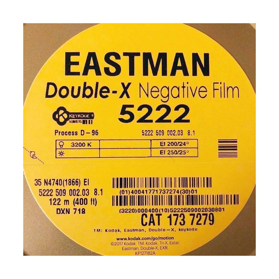 Filme fotográfico 35mm Kodak Eastman Double-X 5222 ISO 250 Preto e Branco