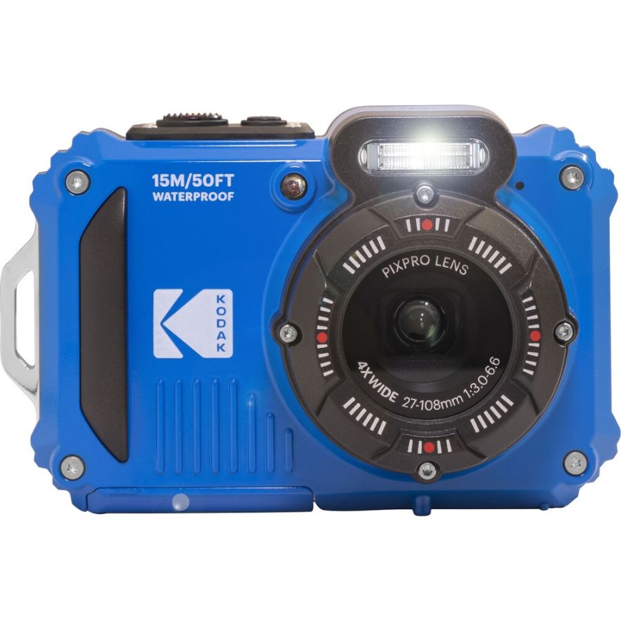 Câmera compacta Kodak PIXPRO WPZ2 à prova d'água (AZUL) - kit com 2 baterias e cartão de 16GB