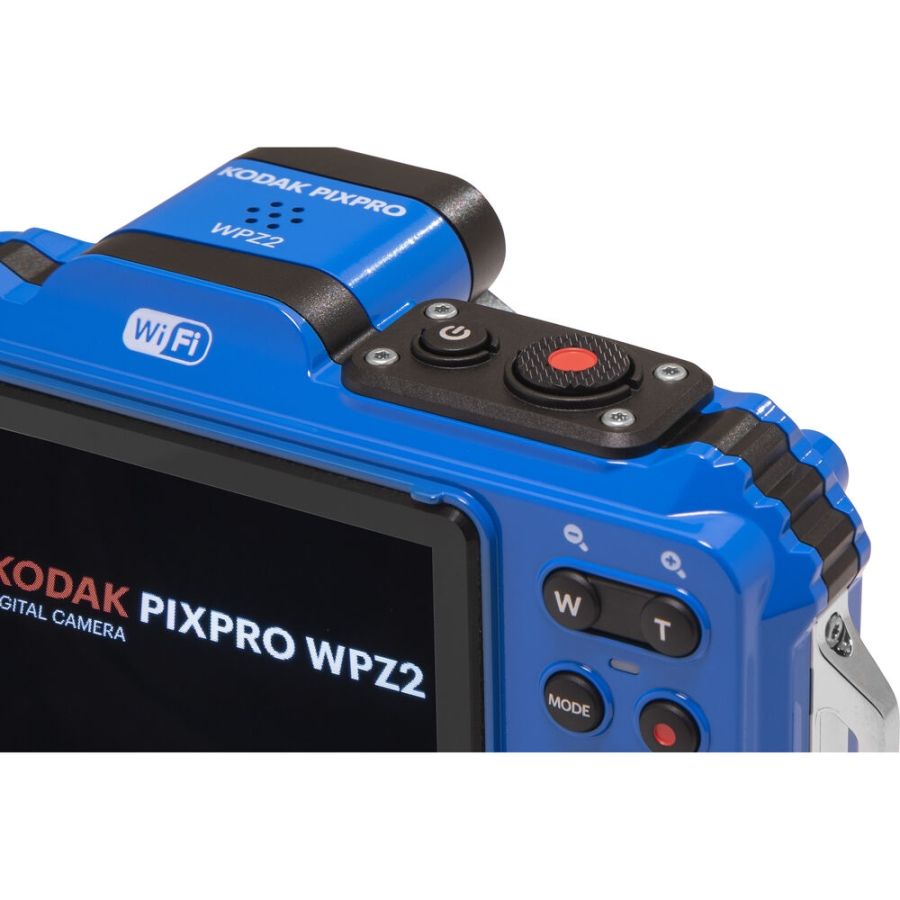 Câmera compacta Kodak PIXPRO WPZ2 à prova d'água (AZUL) - kit com 2 baterias e cartão de 16GB