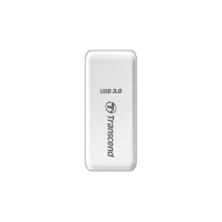Leitor de cartão de memória SD e microSD Transcend RDF5W USB 3.0 (Branco)