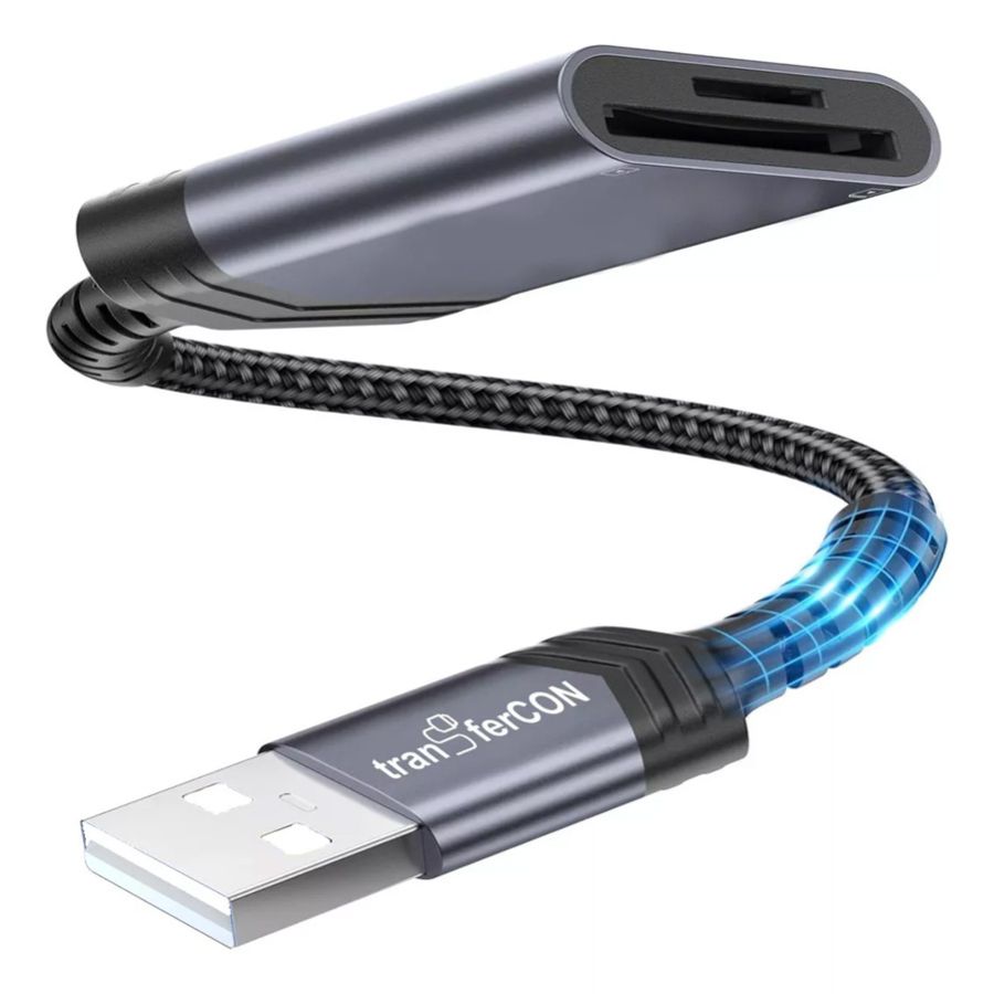 Leitor de cartão SD e microSD TransferCon FL-108 (USB-A)