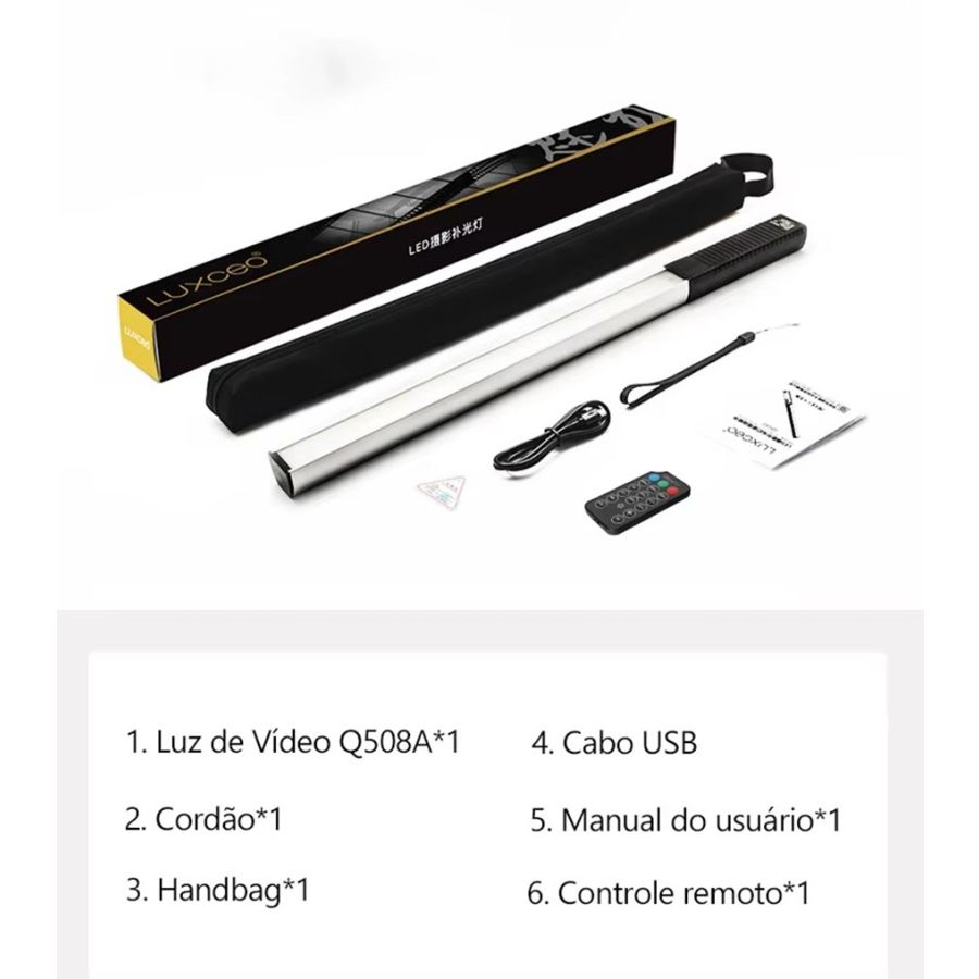 Bastão de LED multicolor RGB LUXCEO Q508A