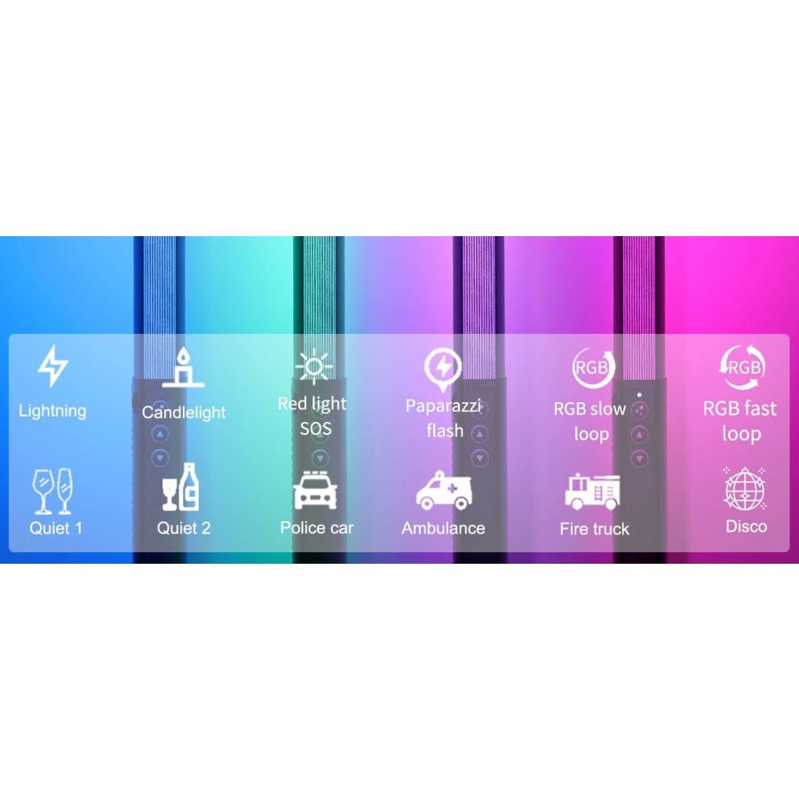 Bastão de LED multicolor RGB LUXCEO Q508A