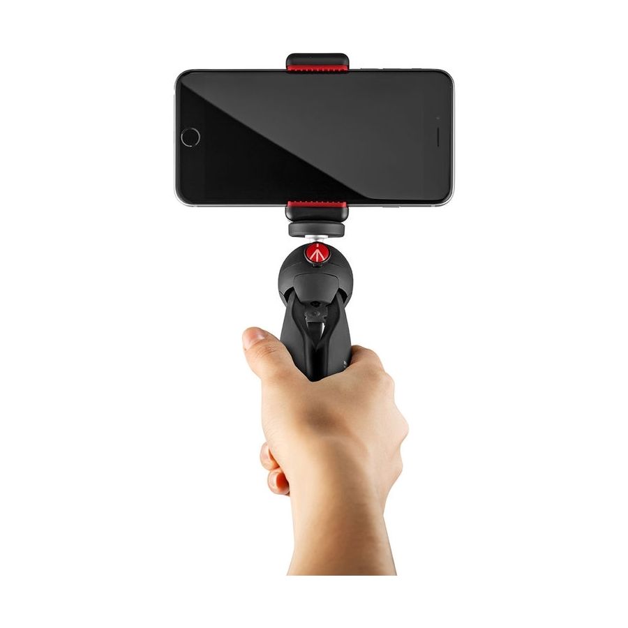 Tripé de mesa Manfrotto PIXI com suporte smartphone (MKPIXICLMII-BK)