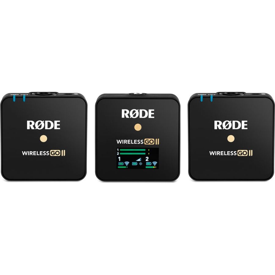 Microfone compacto sem fio Rode Wireless GO II (duplo)