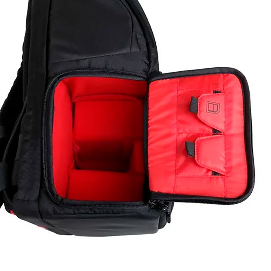 Mochila Easy EC-8879-L para equipamento fotográfico (Fundo Vermelho)