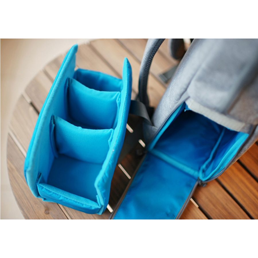 Mochila Easy EC-8884 para equipamento fotográfico (Cinza)