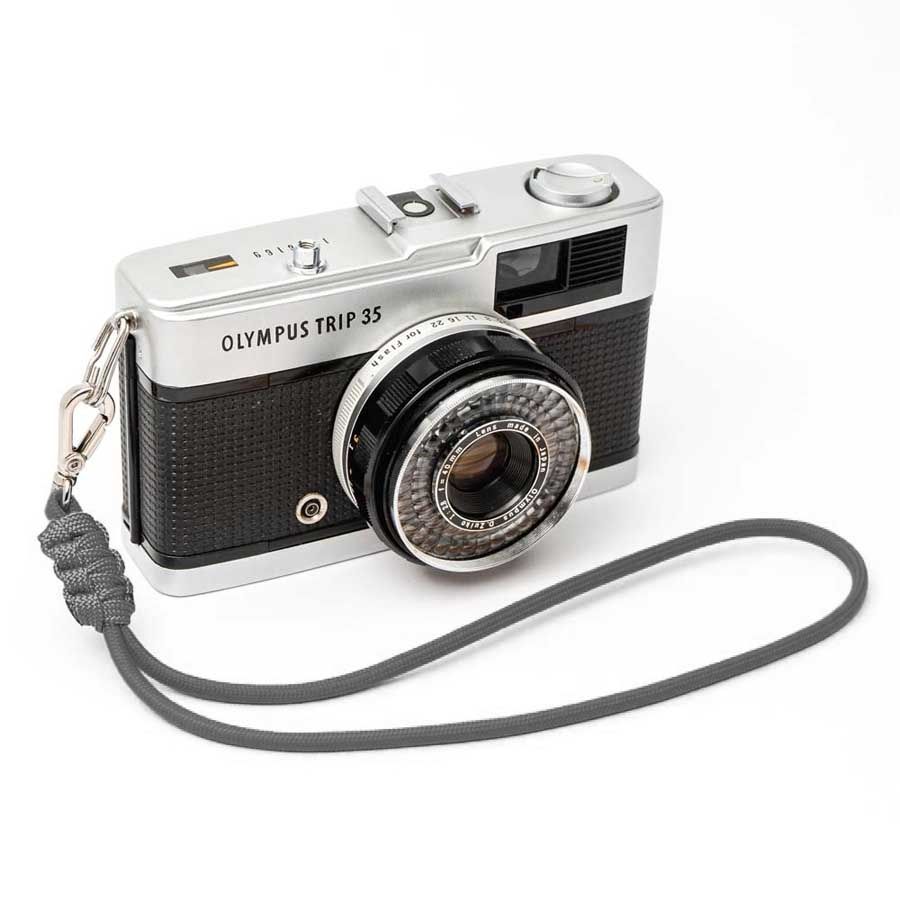 Alça de pulso Mohave Cord Nostalgic Paracord 550 para câmera fotográfica - Preto