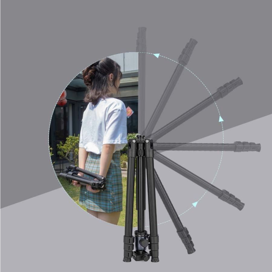 Tripé com monopé Weifeng WF WT-628 com suporte para smartphone