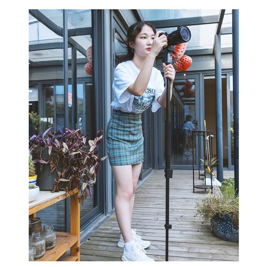 Tripé com monopé Weifeng WF WT-628 com suporte para smartphone