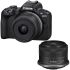 Câmera Canon EOS R50 com RF-S 18-45mm IS STM + RF-S 10-18mm IS STM