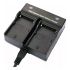 Carregador de bateria duplo CD9702 para NP-F970, NP-F750, NP-F770, NP-570, F-550