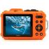 Câmera compacta Kodak PIXPRO WPZ2 à prova d'água (LARANJA) - kit com 2 baterias e cartão de 16GB