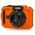 Câmera compacta Kodak PIXPRO WPZ2 à prova d'água (LARANJA) - kit com 2 baterias e cartão de 16GB
